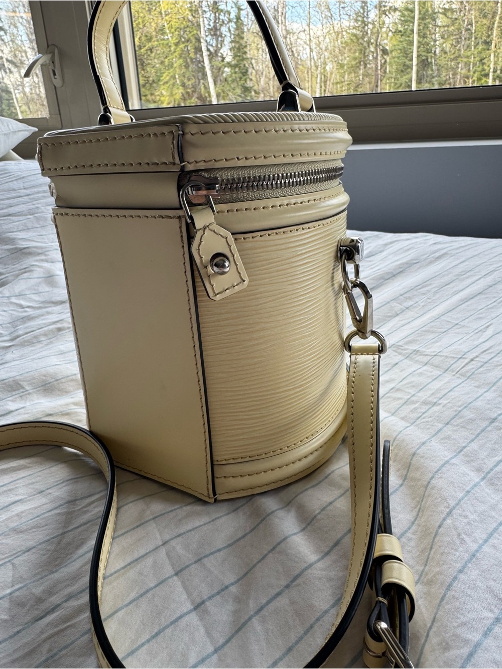 Louis Vuitton Cream Epi Leather 2018 Cannes Bucket Vanity Crossbody Bag - Picture 5 of 9